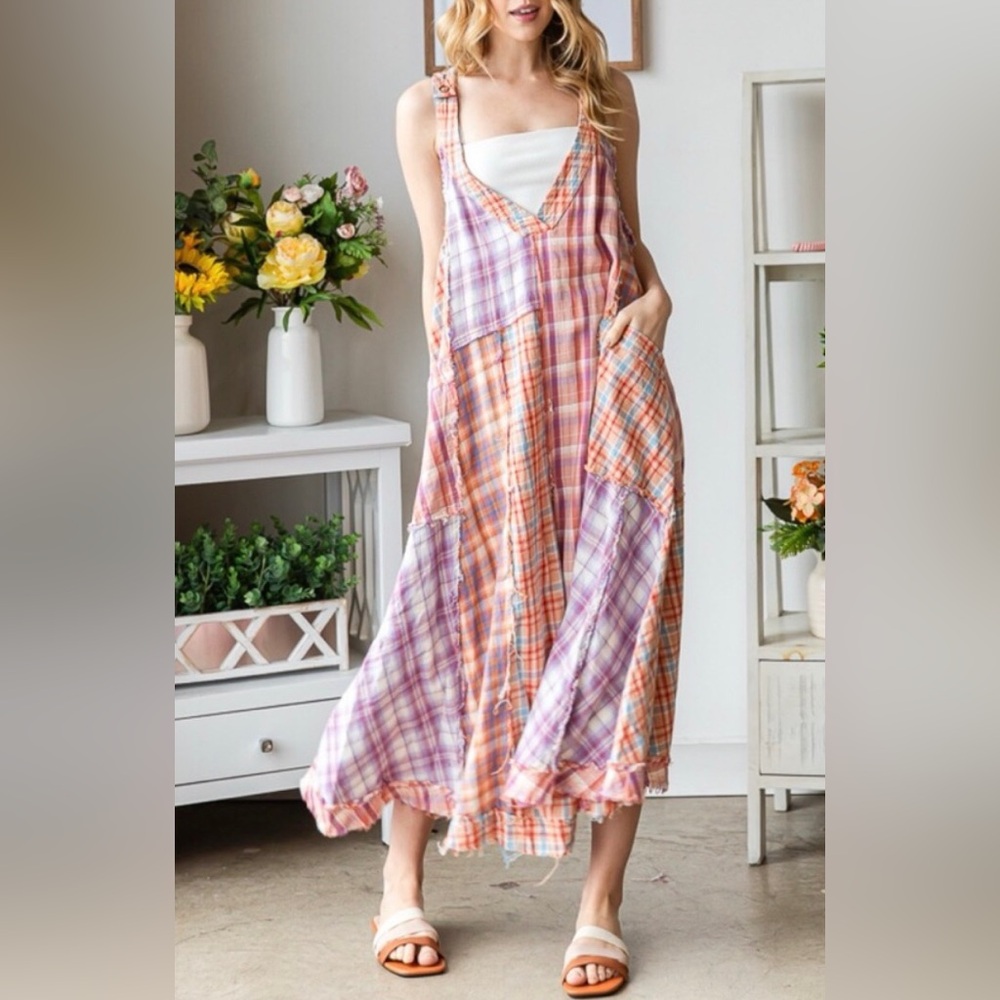 Oli & Hali Multicolor Patchwork Jumpsuit